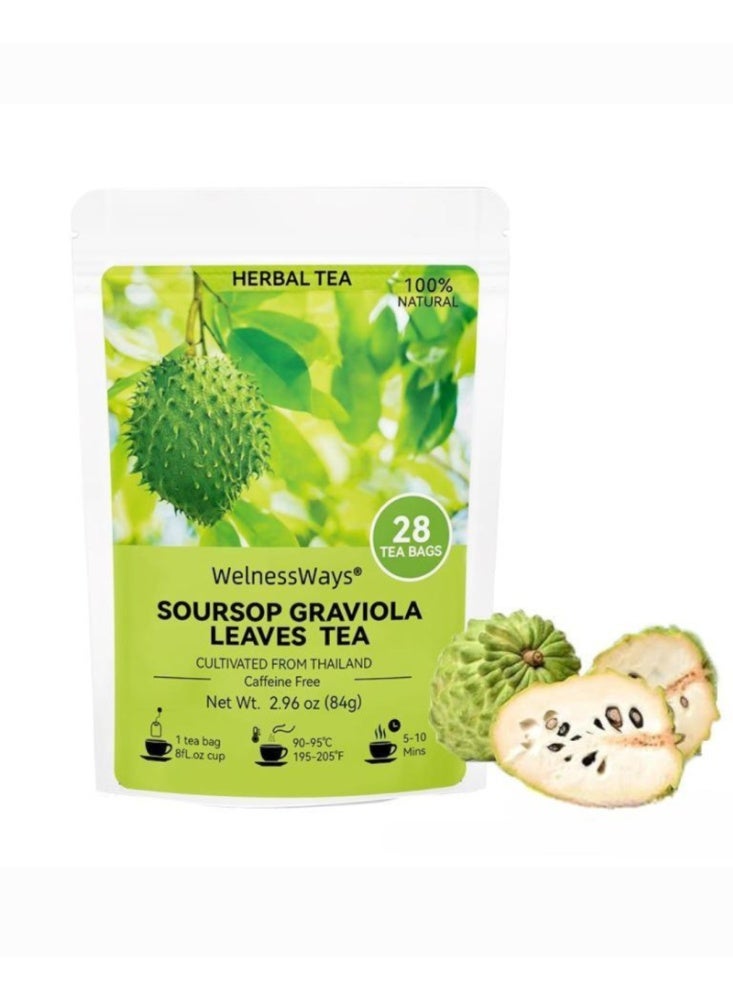 2-PACKS 100% Pure Soursop Graviola Leaves tea,Annona muricata - Guanabana - Premium Quality 100% Pure Leaf